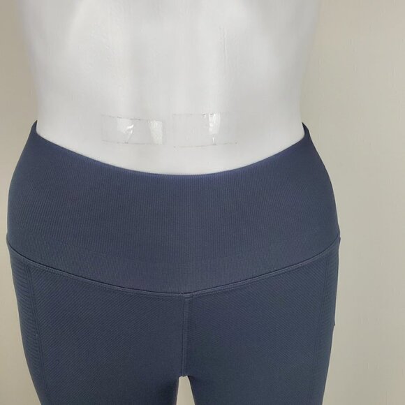 NWT Spiritual Gangster X Soulcycle Ribbed High Waist Bike Shorts Dark Gray M/L - Picture 3 of 13